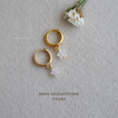 Tiny Moonstone Star Huggies
