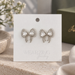 Bow Stud Earrings WearZing - Crystal Jewelry Store in India