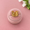 Textured Gold Cuff Ring