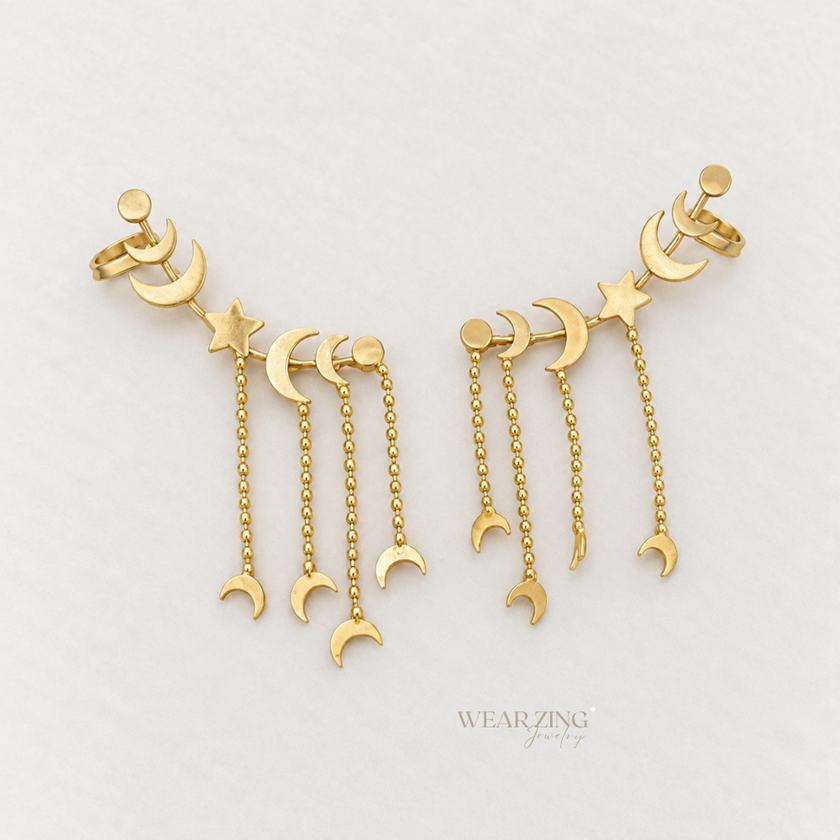 Golden Galaxy Ear Wrap