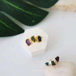 Triple Gem Ring WearZing - Crystal Jewelry Store in India