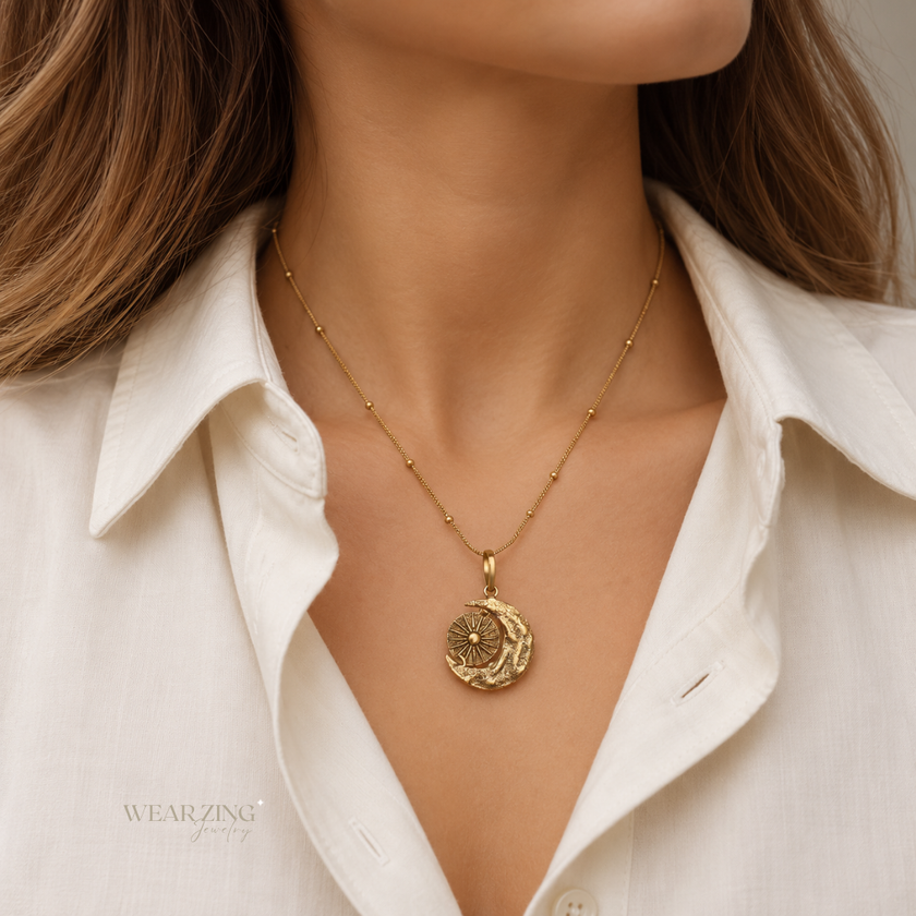 Sol & Luna pendant WearZing - Crystal Jewelry Store in India