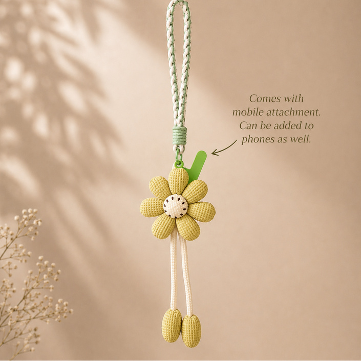 Blooming Joy Cord Charm WearZing - Crystal Jewelry Store in India
