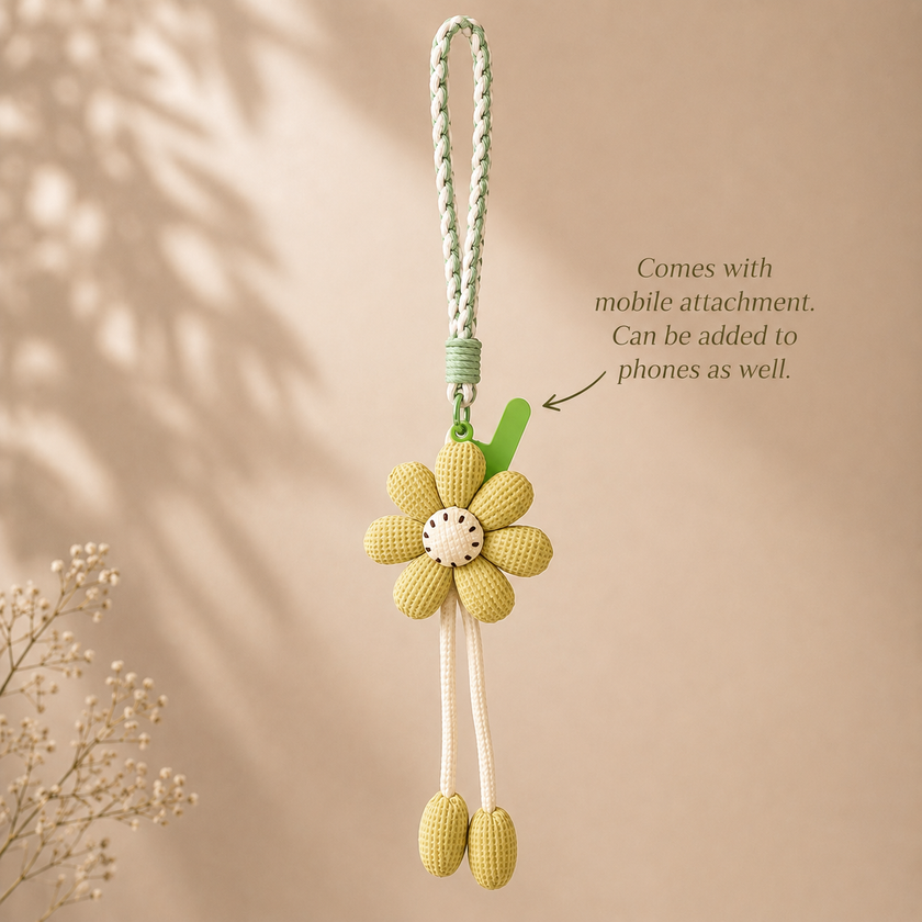 Blooming Joy Cord Charm WearZing - Crystal Jewelry Store in India