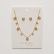 Amour Radiance Beaded Heart Jewelry Set WearZing - Crystal Jewelry Store in India