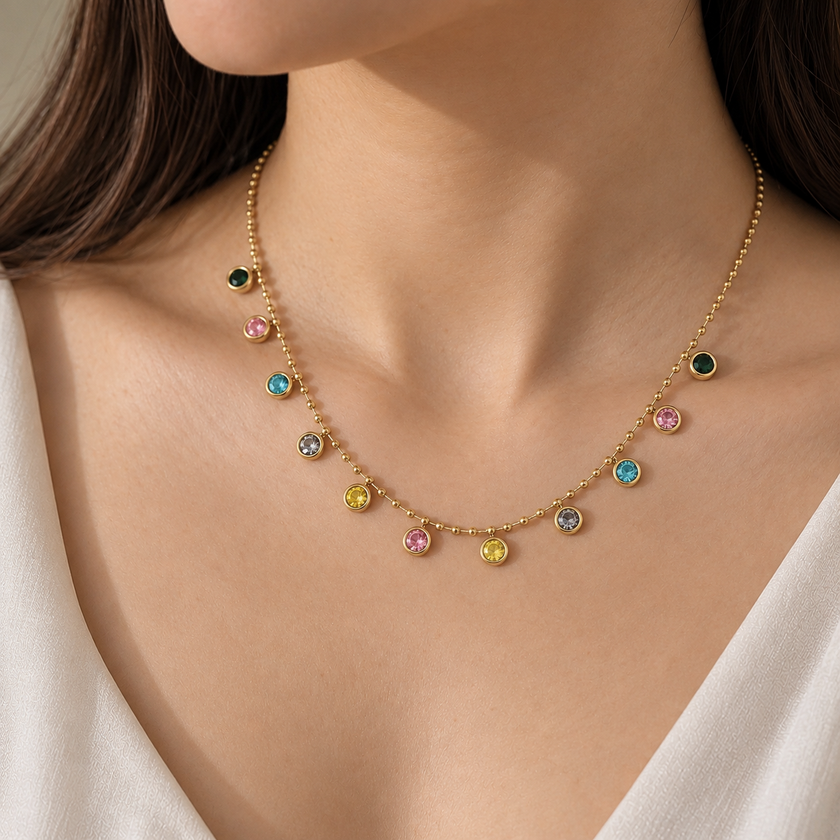Playful Drop necklace WearZing - Crystal Jewelry Store in India