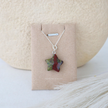 Bloodstone Star Pendant - Silver