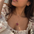 Red Agate Starfish Necklace