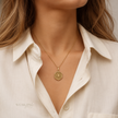 Compass Textured Pendant WearZing - Crystal Jewelry Store in India