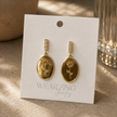 Antique Flora Oval earrings WearZing - Crystal Jewelry Store in India