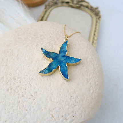 Blue Mega Starfish Pendant WearZing - Crystal Jewelry Store in India