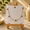 Emerald Green Crystal Snake Chain