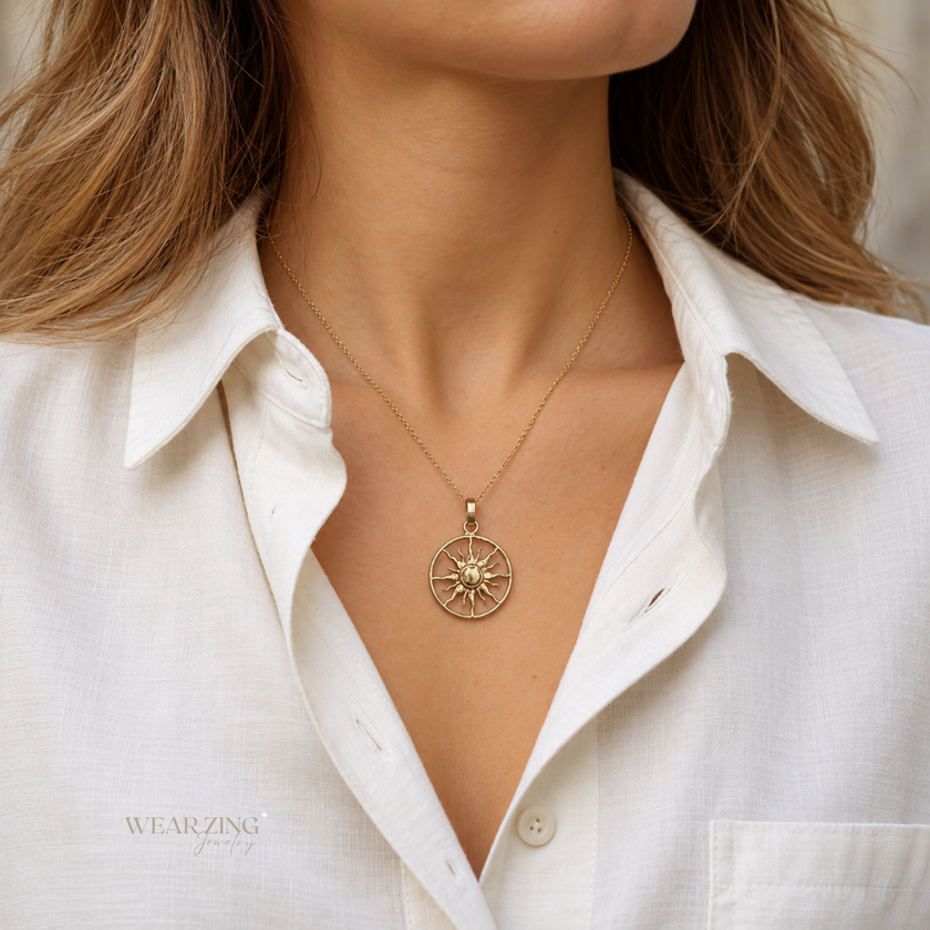 Sol Open Cutout Pendant WearZing - Crystal Jewelry Store in India