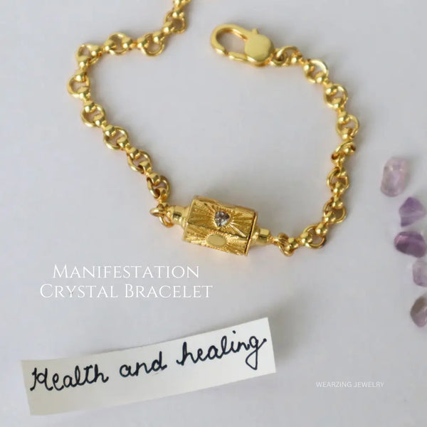 Manifestation Crystal Bracelet WearZing - Crystal Jewelry Store in India