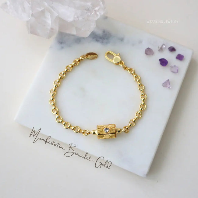 Manifestation Crystal Bracelet WearZing - Crystal Jewelry Store in India
