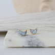 Mother of Pearl Moon Studs