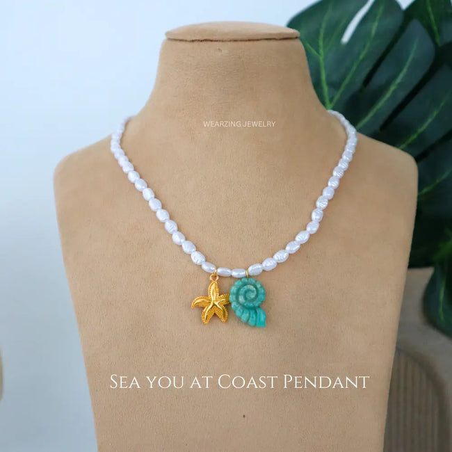 Sea You at Coast Pendant WearZing - Crystal Jewelry Store in India