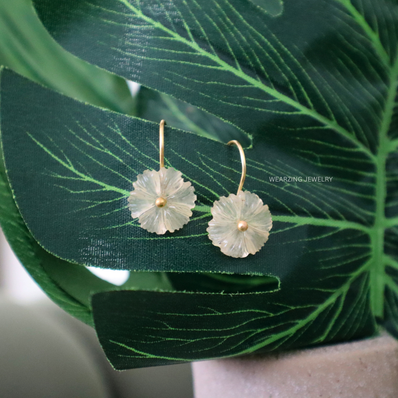 Sun Flower Drop Earrings