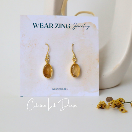 Citrine Lit Loops