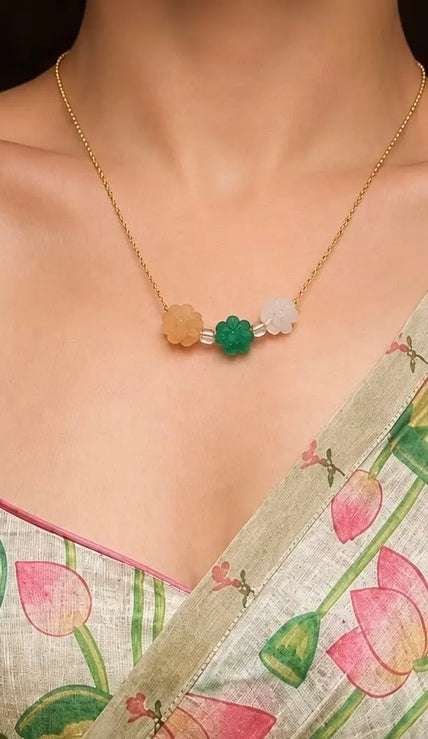 Floral Wave Pendant WearZing - Crystal Jewelry Store in India