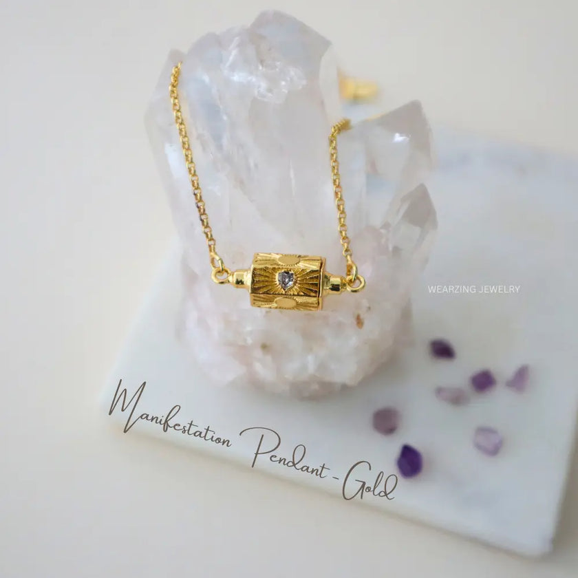 Manifestation Crystal Pendant WearZing - Crystal Jewelry Store in India
