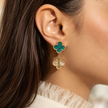 Clover Drop Earrings WearZing - Crystal Jewelry Store in India