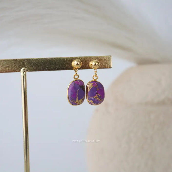 Purple Mohave Drops WearZing - Crystal Jewelry Store in India