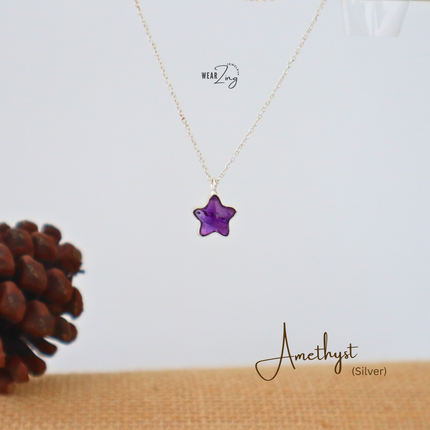 Amethyst Mini Star Pendant