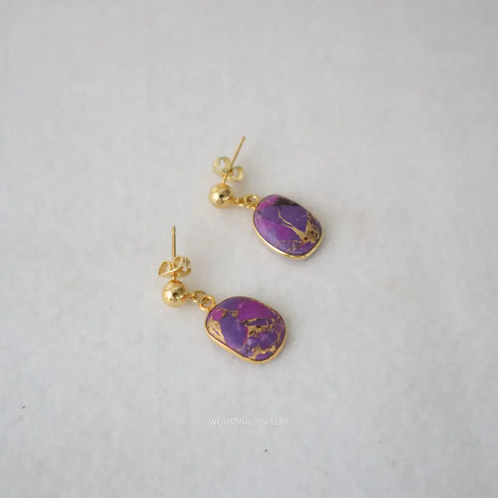 Purple Mohave Drops WearZing - Crystal Jewelry Store in India