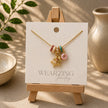 Angel & Donut Multi-Charm Necklace