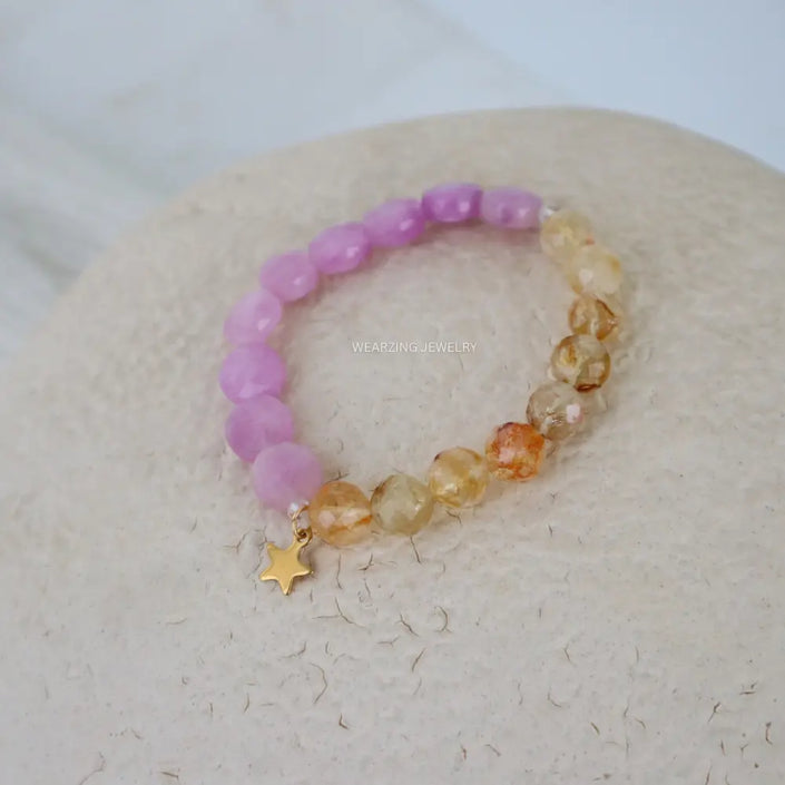 Pastel Sunset Bead Bracelet WearZing - Crystal Jewelry Store in India