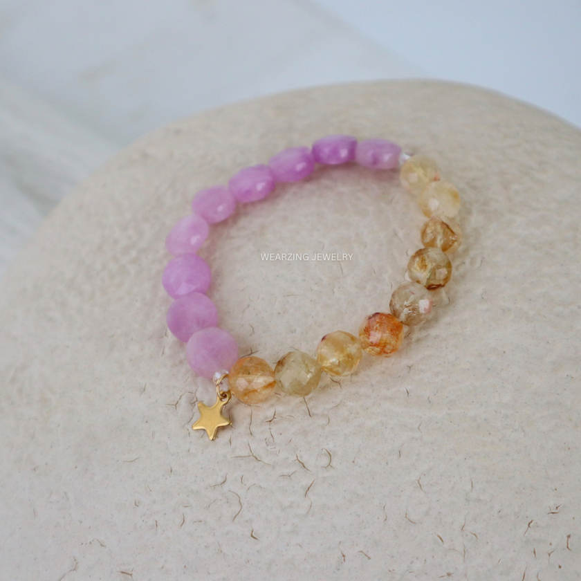 Pastel Sunset Bead Bracelet WearZing - Crystal Jewelry Store in India