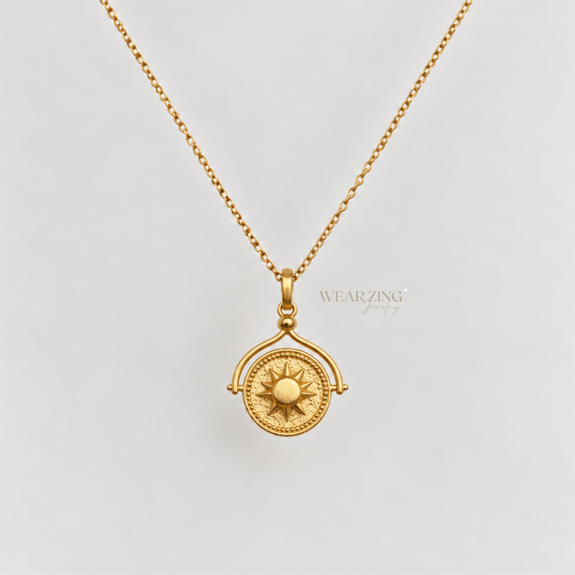 Sun Coin Pendant WearZing - Crystal Jewelry Store in India