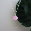 Pink Daisy Flower Pendant