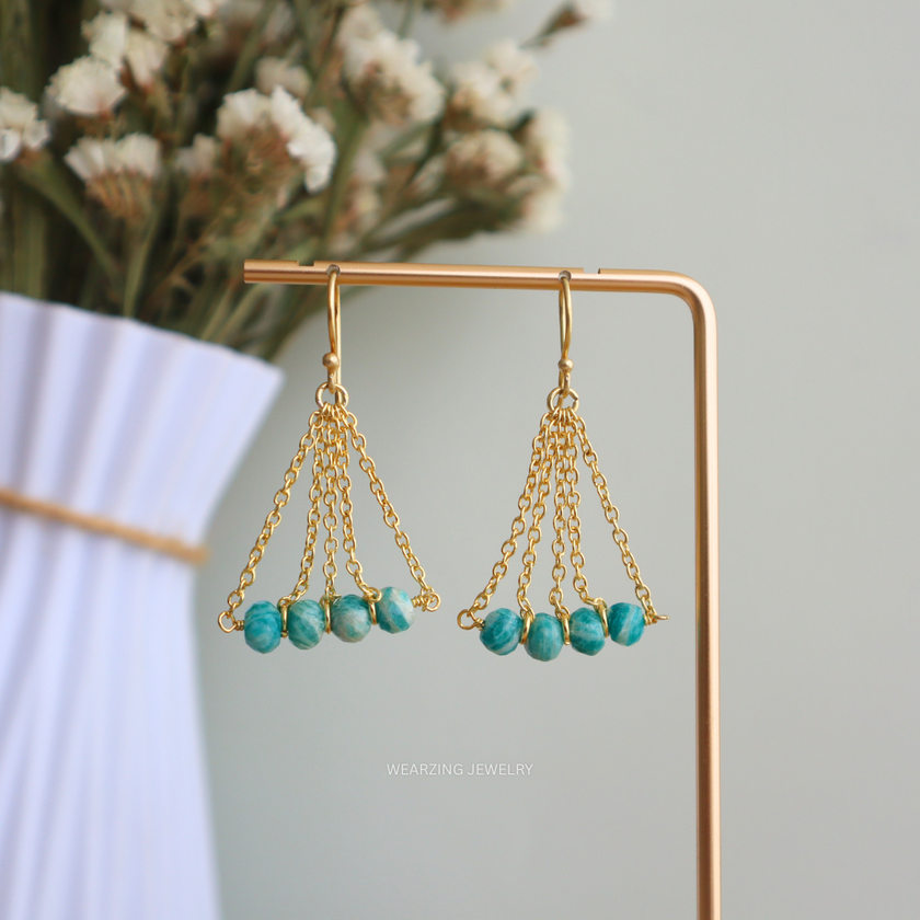 Amazonite Sway Earrings