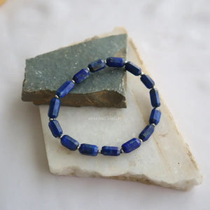 Lapis Lazuli Men's Bead Bracelet WearZing - Crystal Jewelry Store in India