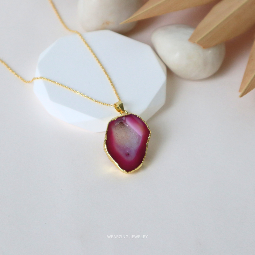 Druzy Daz Pendants