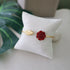 Red Rose Leaf Bracelet WearZing - Crystal Jewelry Store in India