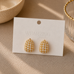Micro-Pave Oval Studs WearZing - Crystal Jewelry Store in India