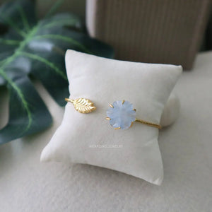 Blue Daisy Leaf Bracelet WearZing - Crystal Jewelry Store in India