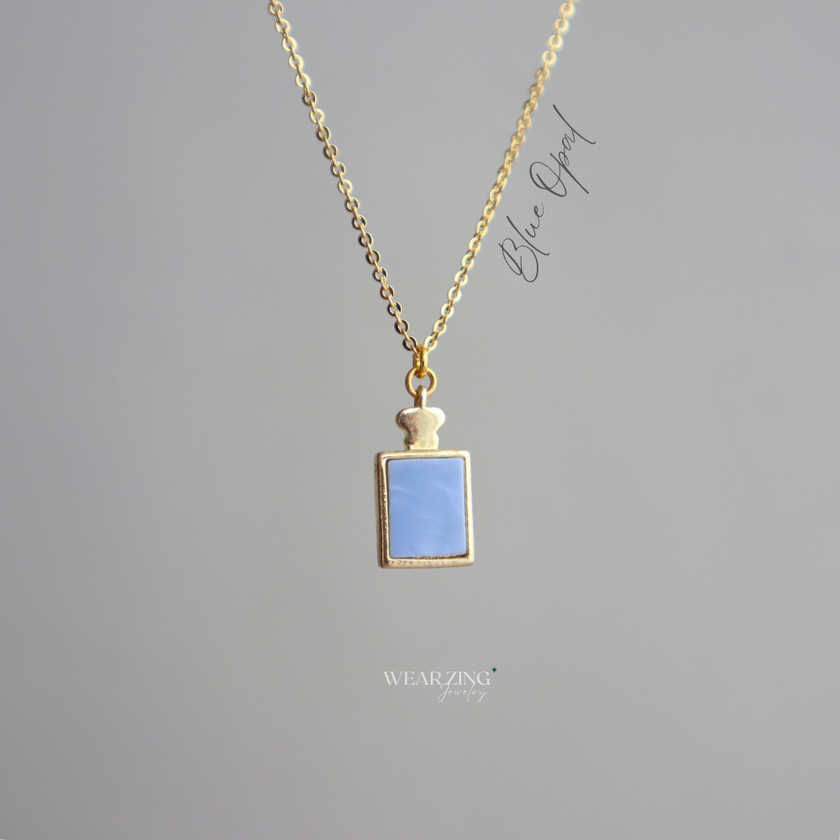 Blue Opal Frame Pendant WearZing - Crystal Jewelry Store in India
