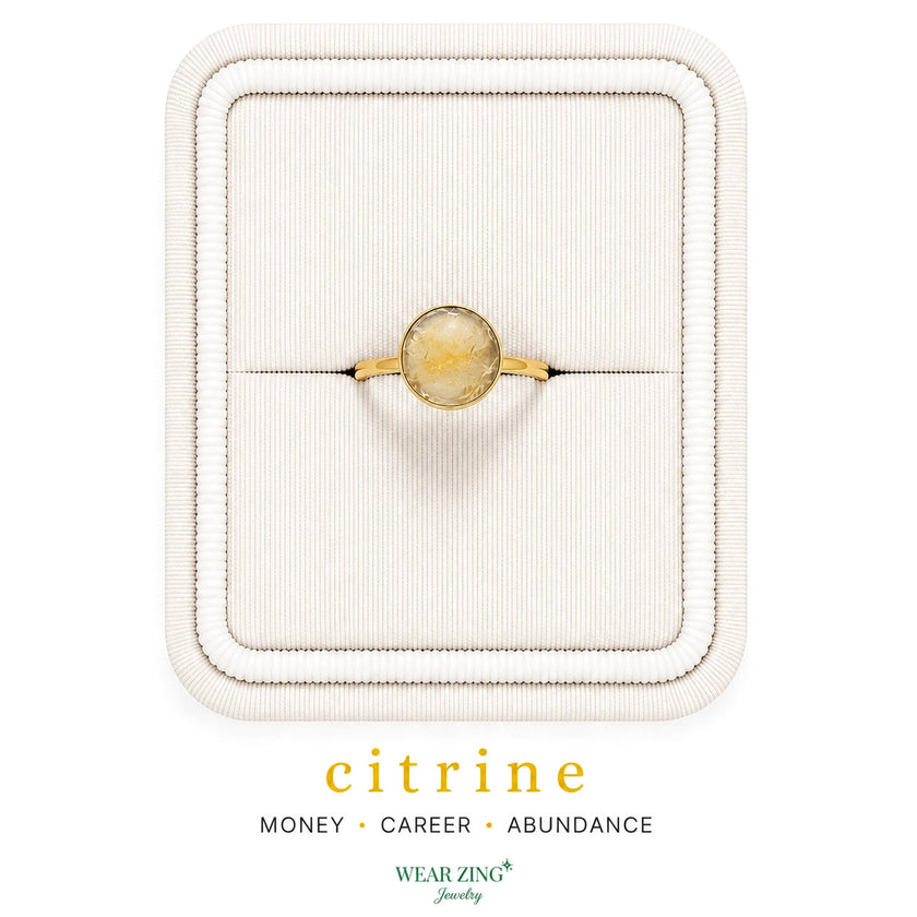 Round Crystal Ring WearZing - Crystal Jewelry Store in India