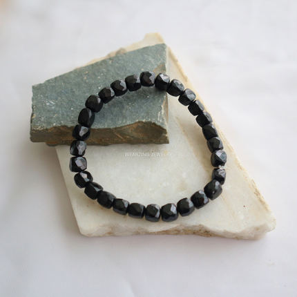 Black Oynx Men's Bead Bracelet