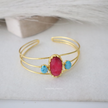 Natural Ruby Power Cuff