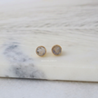 Moonstone Round Mini Studs