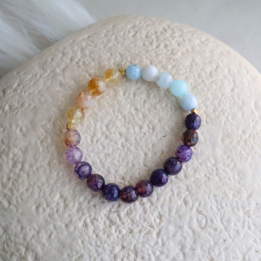 Twilight Blend Bead Bracelet WearZing - Crystal Jewelry Store in India