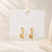 Sleek Crystal Inlay Earrings WearZing - Crystal Jewelry Store in India