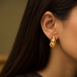 Sculpted Hoop Earrings WearZing - Crystal Jewelry Store in India