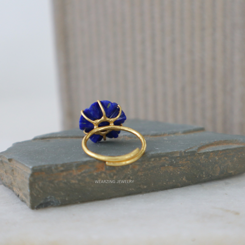 Flower Craved Rings (Limited Pcs) WearZing - Crystal Jewelry Store in India