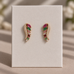 Cluster Leaf Earrings WearZing - Crystal Jewelry Store in India